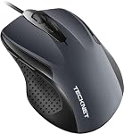 TECKNET – TECKNET Maus mit Kabel, Computermaus mit 6 Tasten, 6400 DPI,