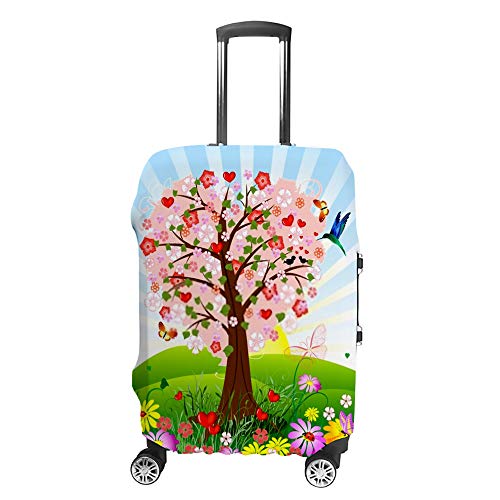Housse de protection pour bagages motif arbre romantique valise cabine