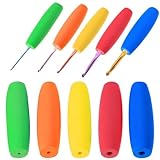 10 unidades de mango de ganchillo de espuma EVA, mango ergonómico de ganchillo, accesorios antideslizantes para principiantes y amantes del ganchillo experimentados