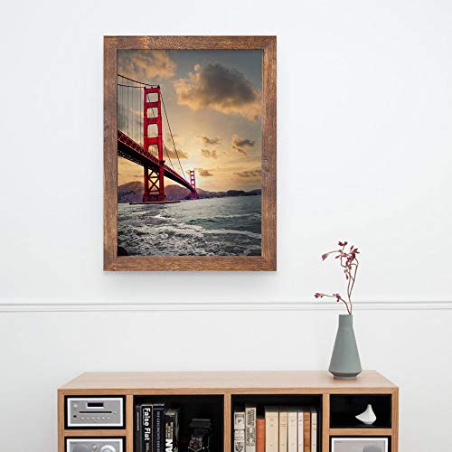 12X18 Frame Rustic Style 12 X 18 Poster Frame 3 Pack, Wall Mounted For Horizontal Or Vertical #TOP6