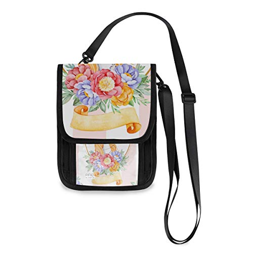 Preisvergleich Produktbild XiangHeFu Kartenhalter Große Kapazität Brieftasche Münzetui Organizer Geldbörse Telefon Tasche Blumen Einhorn Prinz Streifen