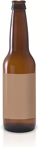 Vista 4 de 30 etiquetas imprimibles de Kraft para botellas de cerveza grandes, 4 x 3 pulgadas