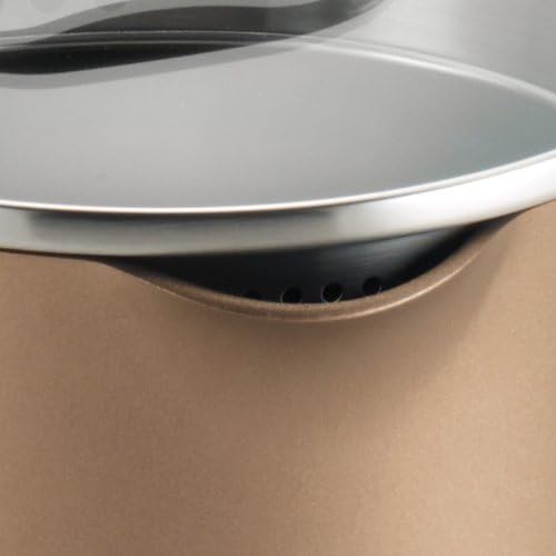 Anolon Advanced Hard Anodized Nonstick Sauce Pan/Saucepan with Straining and Lid, 2 Quart, Brown - Image 3