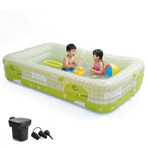 Lifelong Inflatable Swimming Pool 7Ft for Adults & Kids | Swimming Pool for Family | Inflatable Water Tub for Kids & Adults | Heavy Duty PVC | for Balcony, Garden & Outdoor | Air Pump Included