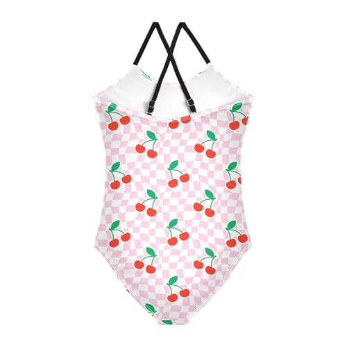 Image of CaTaKu Girls Swimsuits One-Piece Bathing Suits Toddler Summer Beach Girls Swimwear 2-8 Years Old