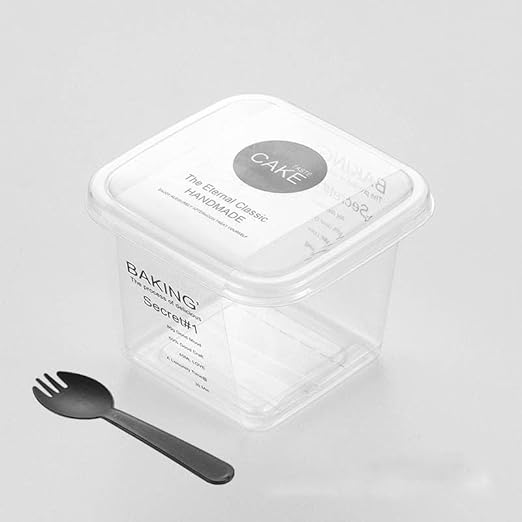 EATHEATY 100 Pack 14 oz Plastic Dessert Cups with Lids