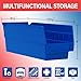 Akro-Mils 30120 Plastic Shelf Bins, Heavy Duty Storage Bins for Garage, Closet, and Drawer Organization, 12
