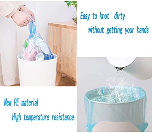 4 Gallon Trash Bag,Small Colorful Trash Bags 200 Counts Thicken Value Bathroom Trash Can Bin Liners,Small Garbage Bags with Handles for Kitchen Bathroom Office Waste Basket — view 2