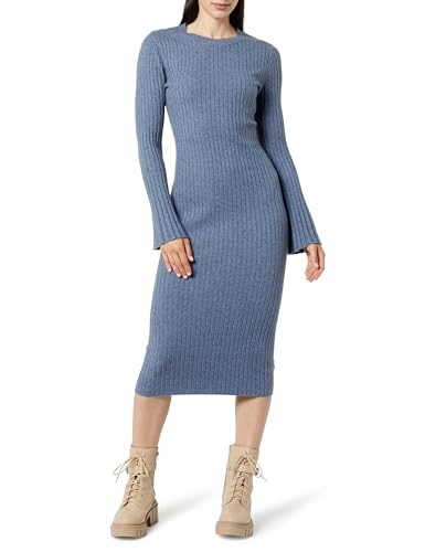 Image of The Drop Womens Fernanda Bell Sleeve Ribbed Sweater Dress