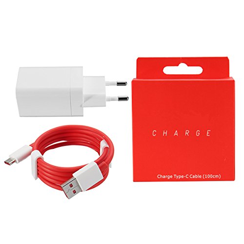 OnePlus 6 Dash Type C Cable For 5/5T/3/3T, Dash Charge USB C Cable Dash Cable (5V/4A) Red