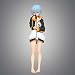 RE: Null Action Figure, 9,1 Zoll REM Figur, Natsuki Subaru Coat-Version, Mundschüchter, stehender Haltungsmodell, junges Mädchen Anime-Garage-Kit, PVC Materialpuppe for Verzierung Geschenksammlung Ani