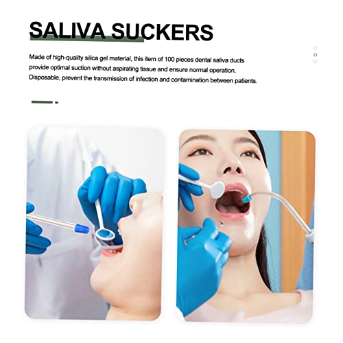 DOITOOL 400 Pçs Ejetor De Saliva Descartável Ejetor De Saliva Portátil Tubos Anti-Dentários Sugadore