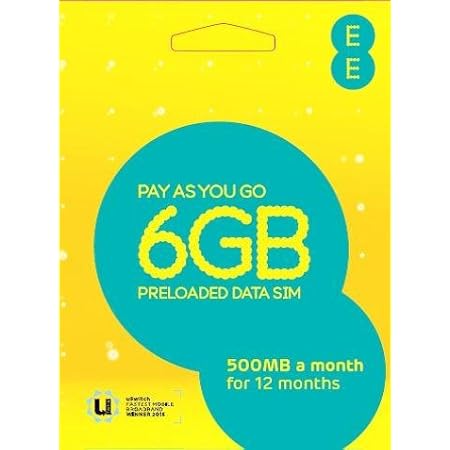 EE 300014713 PAYG 4G Sim with 6 GB Data