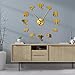The Geeky Days Jungle Animals Elephant Wall Clock, DIY Large African Wall Clock Mirror Effect Giant 3D Frameless Elephants Animal Clock Wall Watch Elephant Mirror Wall Decor for Living Room Bedroom