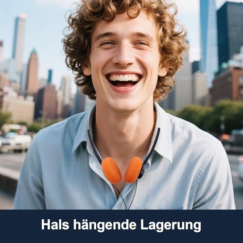 Gammaeon Retro-Kopfhörer Over-Ear im 80er Design – Leichtgewicht Stereo-Kopfhörer mit Kabel für Smartphones, Inklusive Ohrpolster aus Memory-Schaum und 3,5mm Klinkenstecker