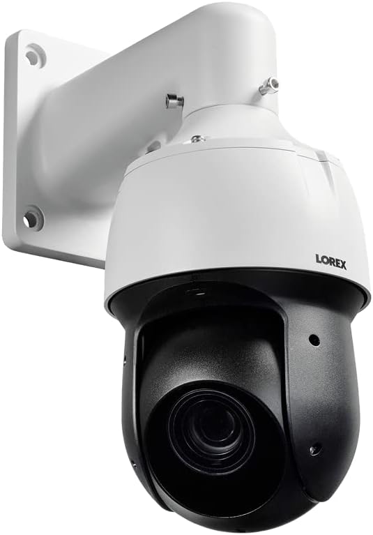 Lorex Weatherproof Indoor/Outdoor Add-On Metal Security Camera, 1 x Pan-Tilt-Zoom (PTZ) Camera with 1080p HD Video | Color & IR Night Vision | Powerful 25x Optical Zoom (Requires Recorder)