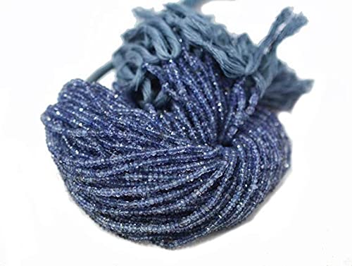 Iolite de qualité supérieure facettée de 2.5 mm, un rang de pierres gemmes pour joaillerie