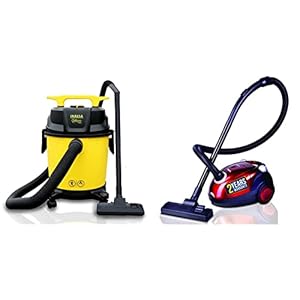 Inalsa Vacuum Cleaner Wet and Dry Micro WD10-1000W with 3in1 14KPA Suction and Impact Resistant Polymer Tank,(Yellow/Black) Spruce Vacuum Cleaner-1200W for Home with Blower Function, 2L