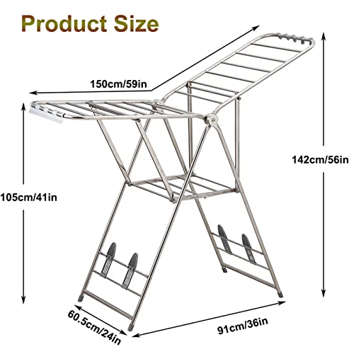 Séchoir à linge pliable pour optimiser le rangement du linge