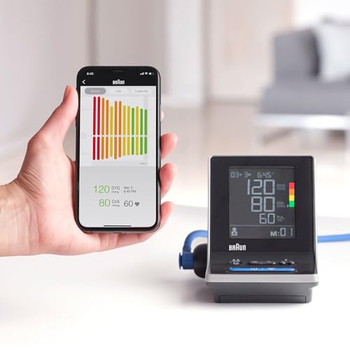 Intelligentes Braun ExactFit 5 Connect Oberarm-Blutdruckmessgerät | Braun Healthy Heart App |...