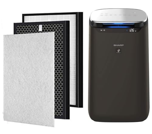 Image of ILoveCleanAir Replacement Filter Set Compatible for Sharp FP-J80M-H & FP-J60M-W Air Purifier-(Size HEPA-450X250X38mm, and Carbon 450X250X10mm) with Pre-Filter (ONLY Filter Set NOT The Purifier)