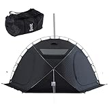 DOD(ディーオーディー) ウササウナナウ 【テントサウナ単体】 4人用 省エネ&省スペース ロウリュが楽しめる T4-060-BK