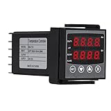 FOLOSAFENAR Termostato PID, Mltiples Modos de Alarma DC 24V Controlador de Temperatura Inteligente Porttil de Pantalla Dual para Automatizacin Industrial