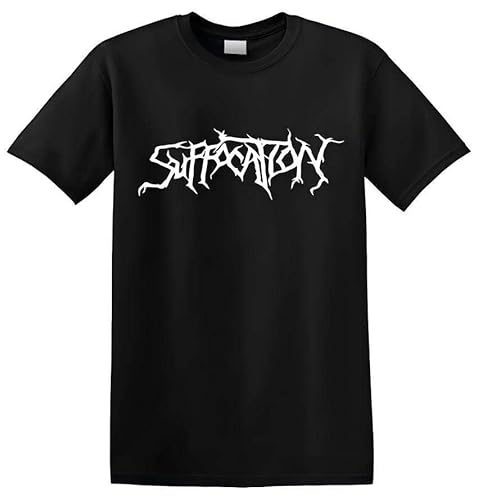 EWDrtuiTG Suffocation - 'White Logo' T-Shirt Black M EWDrtuiTG Suffocation - 'White Logo' T-Shirt Black M