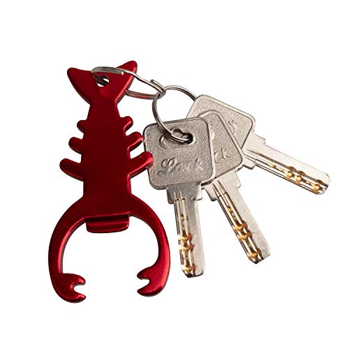 Swatom Lobster Keychain Bottle Opener Beer Opener Tool Key Tag Chain Ring Accessories #TOP2