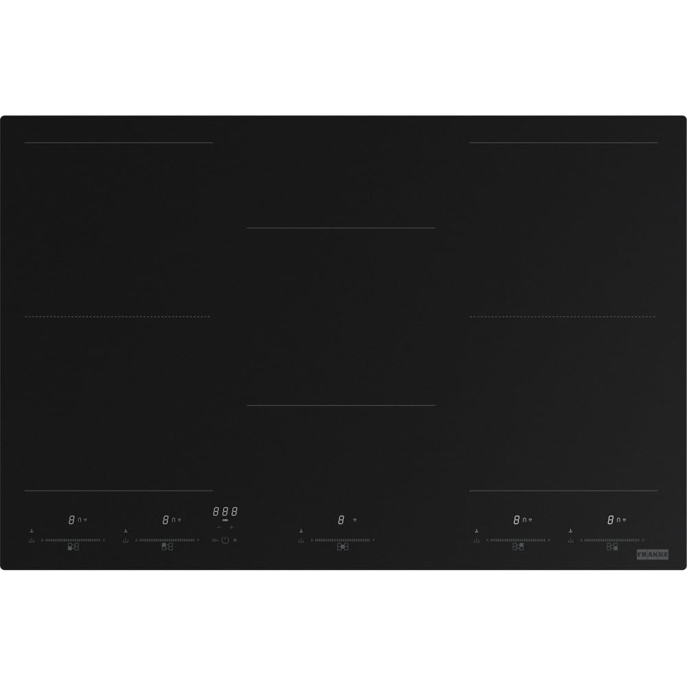 Franke FMY 805 I F KL MB Nero Da incasso 77 cm Piano cottura a induzione 5 Fornello(i)