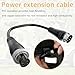 UPMMUD 4-Pin for by Segway Go Kart Kit Extension Cable, Compatible with Ninebot Gokart Pro, S-MAX, Mini PRO Lengthen Adapter Cable Accessories