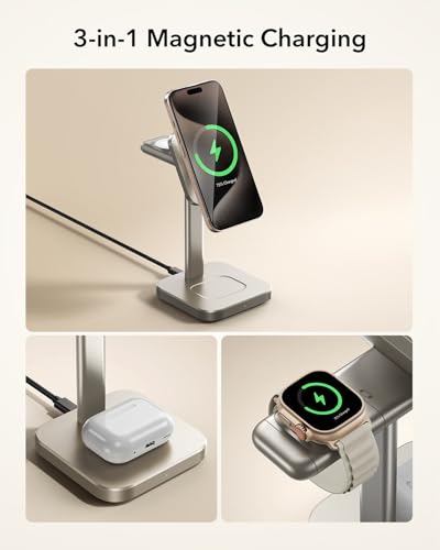ESR 3-in-1 MagSafe Charging Station with Certified Apple Watch Charger — view 7