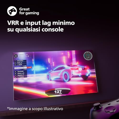 Philips 75PUS7609 4K LED Smart TV - Display 75’’ con piattaforma Titan OS Pixel Precise Ultra HD e Dolby Atmos Sound, funziona con Alexa e Google Voice Assistant– Cornice grigio antracite - Immagine 2