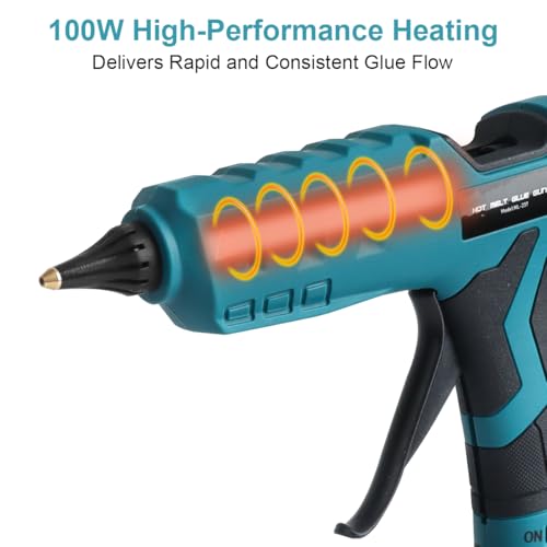 Kabellose Heißklebepistole für Makita 18V Akku 11mm Schnelle Aufheizzeit vielseitig einsetzbar und präzise Kupferdüse für DIY Projekte Handwerk und Reparaturen