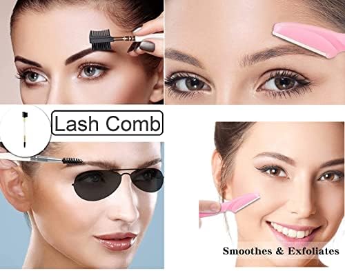 21PCS Face Razor Dermaplaning Blades for Face Eyebrow Razor Facial Hair Remover Face Razors, Exfoliating Dermaplaning Tool Blades Shaver Trimmer Shaper for Women and Men (21)