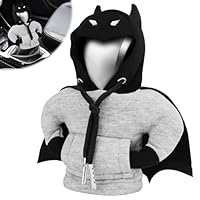 Rienan Schaltknauf Hoodie,1 Stück Lustige Car Shifter Hoodie,Auto Schaltknauf Abdeckung Auto Deko Innenraum,Pullover für Schaltknüppel,Schalthebel Hoodie(Schwarz, Grau)