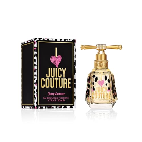 Juicy Couture - I love Juicy Couture, Eau de Parfum, con Notas de JazmĂn, PachulĂ y Madreselva, Perfume para Mujer, 50 ml
