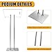 Acrylic Podium Lectern with Iron Base - Durable & Transparent Stand for Churches, Conferences, Classrooms, Weddings, and Events - 10mm Thickened Top with Storage Shelves and Pen Slot (Silver)