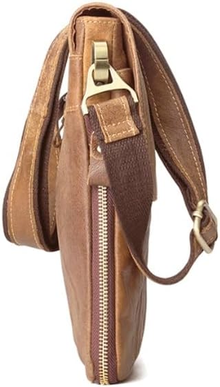 Men's Cross Body Bag Casual Single Shoulder Retro Top Grain Leather
