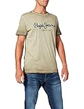 pepe westerstraat Rundhalsausschnitt Pepe Jeans Herren West Sir New T-Shirt, 736 Reihe, XXL