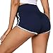 Wayleb Pantaloncini Sportivi da Donna Sexy Calzamaglia Pantaloni Estivi da Yoga Fitness Shorts Pantaloncini Vita Alta con Tasche Blu Navy L