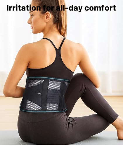 Image of Back Pain Relief Belt for Women & Men, Adjustable Back Support Belt with Breathable Fabric, Posture Corrector for Herniated Disc & Sciatica, Lightweight Waist Belt for Daily Use