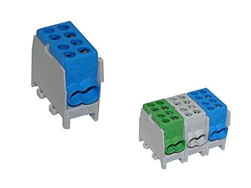 1 Stk. Hauptleitungs - Abzweigklemme für Schiene 1/2 M2 blau FVK-25 BLUE XBS blau 0794