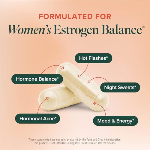 DIM Supplement for Women 250 mg | Estrogen & Hormone Balance | Menopause, Hot Flashes & Night Sweats Support | DIM Complex Estrogen Supplement for Women | with BioPerine | Gluten-Free | 60 Ct - Image 3