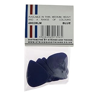 Picato Pearl Lot de 12 médiators pour guitare Bleu Taille M - Les Beatles, Paul McCartney, John Lennon, RIngo Starr, George Harrison Picato Pearl Lot de 12 médiators pour guitare Bleu Taille M – Image 2