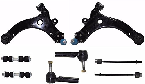 8 Pcs Suspension Control Arm Tie Rods Sway Bar Links Kit #TOP28