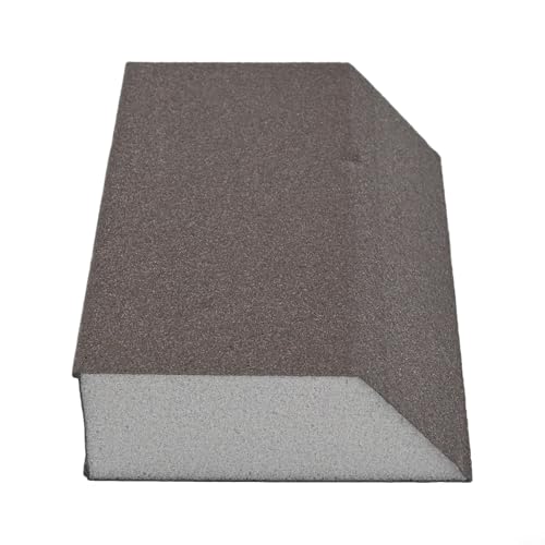 Bloc éponge de ponçage 100 x 70 mm Grain 60-220 Papier abrasif humide et sec pour mur, carrelage, bois, métal, plastique, peinture (grain 240)