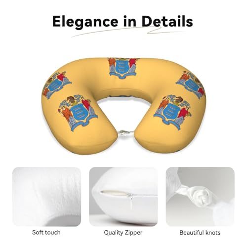 Almohada poliéster semicircular para viaje cómodo miniatura 4