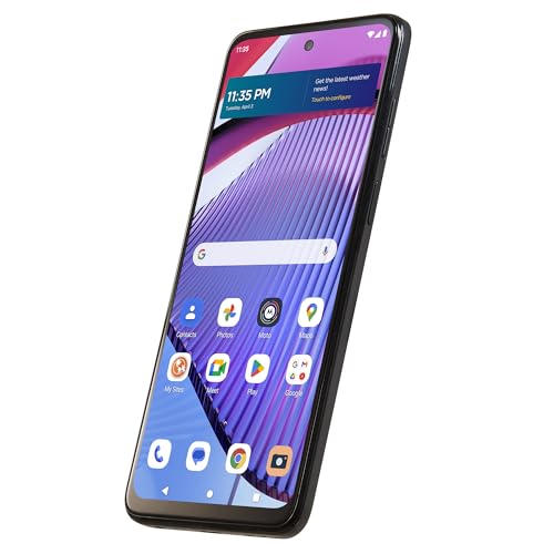 Image of Tracfone, Motorola Moto g Power 5G (2023), 128GB, Prepaid Smartphone, Black, 50MP Main Camera, Locked