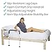 Vive Bed Assist Rail - Adult Bedside Standing Bar for Seniors, Elderly, Handicap - Fit King, Queen, Full, Twin - Adjustable Fall Prevention Safety Handle Guard - Long Hand Bedrail Grab Bar Cane